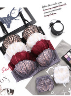 Embroidered shell bra