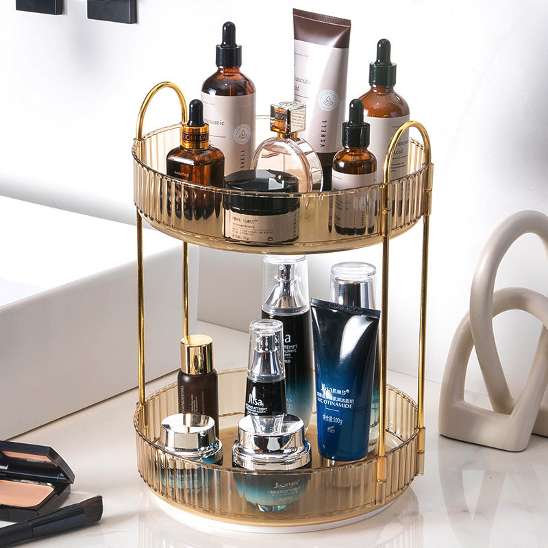 Bathroom Cosmetics Rotating Storage Rack Desktop box