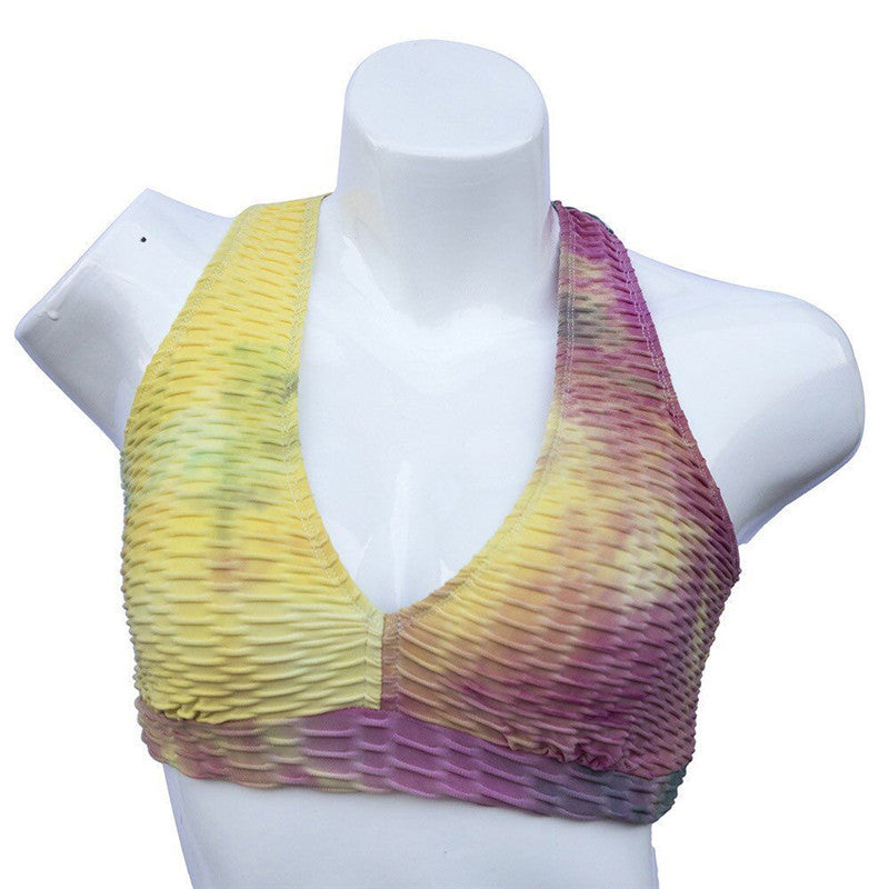 Jacquard tie-dye bra