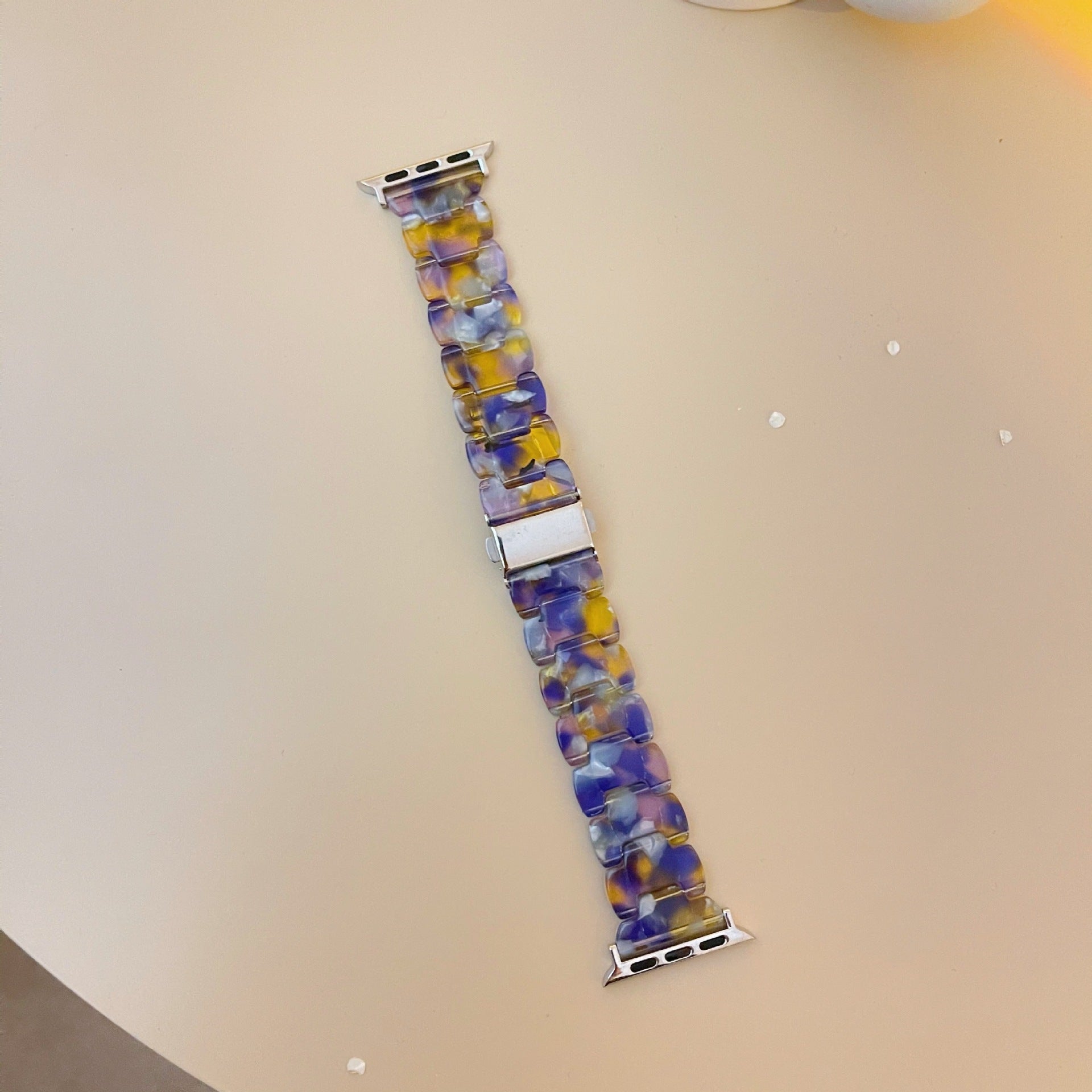 Stylish Multicolor Modern Oval Resin Shell Strap