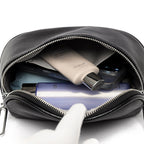 Women's First Layer Cattlehide Leather Fashion Casual Messenger Bag