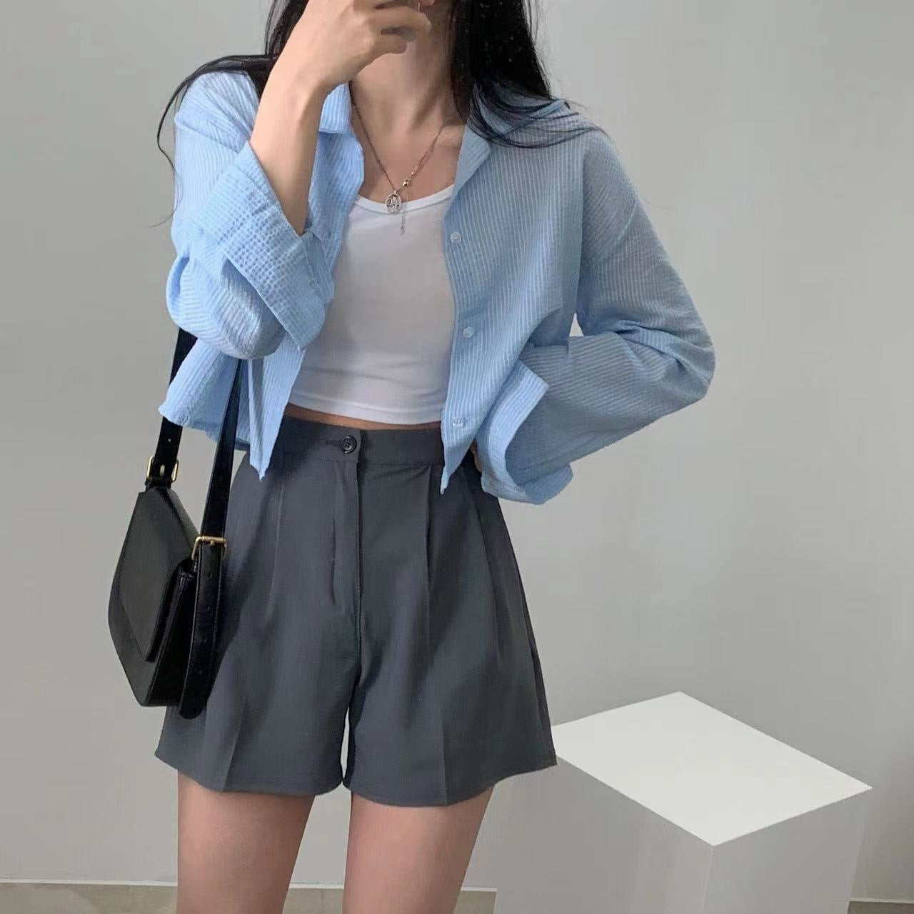 Striped Shirt Women's Long Sleeve Sun Protection Shirt